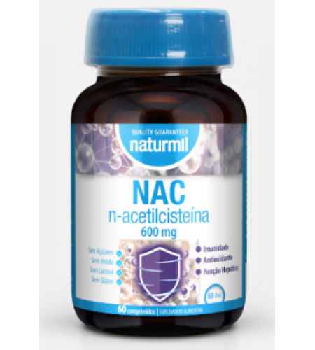 NAC N-Acetilcisteina 600mg - Naturmil